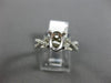 ESTATE .33CT DIAMOND 14KT WHITE GOLD 3D OVAL INFINITY SEMI MOUNT ENGAGEMENT RING