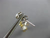 ESTATE .40CT DIAMOND 14K TWO TONE GOLD OPEN FILIGREE CHANDELIER HANGING EARRINGS