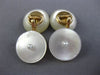 ESTATE LARGE AAA MOTHER OF PEARL 14KT YELLOW GOLD 3D DOUBLE SIDED CUFF LINKS