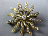 ESTATE LARGE .15CT DIAMOND & AAA SOUTH SEA PEARL 14KT YELLOW GOLD PENDANT BROOCH