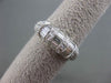 ESTATE 1.59CT BAGUETTE & ROUND DIAMOND 18KT WHITE GOLD 3D ANNIVERSARY RING