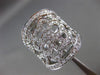 ESTATE EXTRA LARGE 3.50CT DIAMOND 18KT WHITE GOLD 3D OPEN FILIGREE FLOWER RING