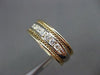 ESTATE .60CT DIAMOND 14K YELLOW & WHITE GOLD 7 STONE MEN ANNIVERSARY RING #20336