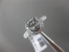 ESTATE .44CT DIAMOND 14KT WHITE GOLD 3D CLASSIC HALO SEMI MOUNT ENGAGEMENT RING