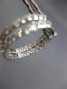 ESTATE 1.77CT DIAMOND 18KT WHITE GOLD INSIDE ROUND HOOP HUGGIE HANGING EARRINGS