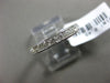 ESTATE .49CT DIAMOND 14KT WHITE GOLD 3D CHANNEL WEDDING ANNIVERSARY RING 2.5mm
