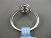 ESTATE .15CT ROUND DIAMOND 14KT WHITE GOLD 3D OPEN PEACE SIGN FRIENDSHIP RING