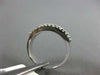 ESTATE .60CT DIAMOND 18KT WHITE GOLD 3D SEMI ETERNITY WEDDING ANNIVERSARY RING