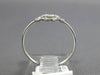 ESTATE .10CT ROUND DIAMOND 14KT WHITE GOLD 3D CLASSIC OPEN FLOWER FUN LOVE RING