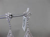 ESTATE EXTRA LARGE 3.86CT MULTI SHAPE DIAMOND 18KT WHITE GOLD 3D DROP EARRINGS