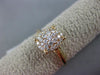ESTATE .37CT DIAMOND 18KT ROSE GOLD 3D CLASSIC OVAL PAVE FRIENDSHIP PROMISE RING