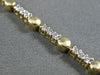 ESTATE .63CT DIAMOND 14KT WHITE & YELLOW GOLD BY THE YARD TENNIS BRACELET 3mm
