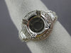 ESTATE 1.1CT DIAMOND 14K WHITE GOLD FILIGREE MILGRAIN SEMI MOUNT ENGAGEMENT RING