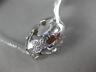ESTATE LARGE .10CT DIAMOND 14K WHITE GOLD CLASSIC MULTI BUTTERFLY BARREL PENDANT