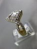 ESTATE WIDE 1.01CT ROUND & PRINCESS DIAMOND 14K WHITE GOLD 3D INFINITY LOVE RING