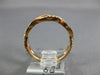 ESTATE .22CT ROUND DIAMOND 18KT ROSE GOLD 3D CLASSIC INFINITY ROPE LOVE RING