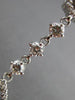 ESTATE 4.30CT DIAMOND & AAA RUBY 14KT WHITE GOLD 3D CHANDELIER EARRINGS #24574