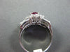 ANTIQUE 1.96CT DIAMOND & AAA RUBY PLATINUM FLOWER DESIGN ENGAGEMENT RING AMAZING