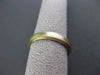 ESTATE 14KT YELLOW GOLD MATTE SHINY MILGRAIN WEDDING ANNIVERSARY RING 4mm #23530