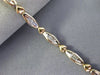 ANTIQUE .84CT DIAMOND 14KT WHITE & YELLOW GOLD 3D CLASSIC HEART BRACELET #17339