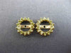 ESTATE .50CT FANCY YELLOW DIAMOND 14KT YELLOW GOLD CLASSIC ROUND JACKET EARRINGS