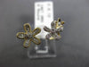 ESTATE .12CT DIAMOND 14KT YELLOW GOLD 3D CLASSIC MULTI FLOWER MILGRAIN FUN RING
