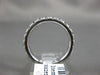 ESTATE 1.40CT DIAMOND 14KT WHITE GOLD 3/4 ETERNITY COMFORT FIT ANNIVERSARY RING