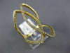 ESTATE LARGE .50CT DIAMOND 14KT YELLOW GOLD SEMI ETERNITY DOUBLE LOVE KNOT RING