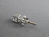 ESTATE .40CT DIAMOND 14KT WHITE GOLD 3D CLASSIC SOLITAIRE STUD EARRINGS #17279
