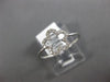 ESTATE .10CT ROUND DIAMOND 14KT WHITE GOLD 3D CLASSIC OPEN FLOWER FUN LOVE RING