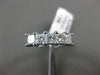 ESTATE 1.04CT PRINCESS DIAMOND 14KT WHITE GOLD FIVE STONE ANNIVERSARY RING #1625