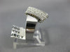 ANTIQUE .46CT DIAMOND 14KT WHITE GOLD CLASSIC PAVE LOVE KNOT COCKTAIL RING #1333