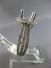 ESTATE LARGE 1.52CT DIAMOND 14KT WHITE GOLD 3D HALO SEMI MOUNT ENGAGEMENT RING