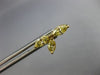ESTATE 1.32CT FANCY YELLOW DIAMOND 18K YELLOW GOLD 3 LEAF CLOVER FLOWER EARRINGS