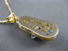 ANTIQUE 14KT YELLOW GOLD HANDCRAFTED FILIGREE BABY SHOE PENDANT & CHAIN #23506