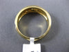 ESTATE .12CT DIAMOND 14K YELLOW GOLD SOLITAIRE MULTI WAVE MENS GYPSY RING #11663