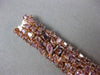 ESTATE WIDE 28.28CT FANCY MULTI COLOR DIAMOND 18K ROSE GOLD MULTI SHAPE BRACELET