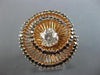 ESTATE EXTRA LARGE 2.61CT WHITE & BLACK DIAMOND 14KT ROSE GOLD 3D SWIRL FUN RING
