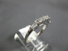 ESTATE .45CT ROUND & BAGUETTE DIAMOND 14KT WHITE GOLD 3D ANNIVERSARY RING #4721