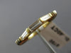 ESTATE .40CT DIAMOND 14KT TWO TONE GOLD 3 STONE BAGUETTE ANNIVERSARY RING #472