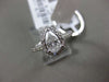 ESTATE 1.40CT DIAMOND 14KT WHITE GOLD 3D PEAR HALO ENGAGEMENT WEDDING RING SET