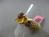 ESTATE 2.58CT DIAMOND CITRINE 14KT YELLOW GOLD HANDCRAFTED FLEXIBLE PANTHER RING