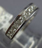 ESTATE .75CT DIAMOND 18KT WHITE GOLD 3D CLASSIC CHANNEL WEDDING ANNIVERSARY RING