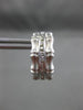 ESTATE .10CT ROUND DIAMOND 14KT WHITE GOLD BAMBOO DESIGN CLIP ON EARRINGS #21694