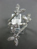 ESTATE EXTRA LARGE 1.73CT DIAMOND 18KT WHITE GOLD 3D MULTI BUTTERFLY LOVE RING