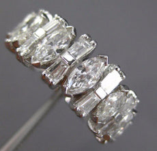 ESTATE LARGE 3.90CT DIAMOND PLATINUM GRADUATING ETERNITY ANNIVERSARY RING #26165