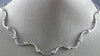 ANTIQUE .88CT DIAMOND 14KT WHITE GOLD BEZEL BY THE YARD STATION NECKLACE #15033