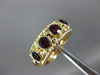 ESTATE LARGE 2CT AAA GARNET 14KT YELLOW GOLD FILIGREE ANNIVERSARY RING #26309