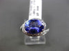 ESTATE WIDE 2.52CT DIAMOND & TANZANITE 18KT WHITE GOLD INFINITY ENGAGEMENT RING