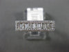 ESTATE .15CT ROUND & BAGUETTE DIAMOND 14KT WHITE GOLD 3D RECTANGULAR BAR RING